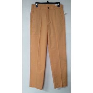 Brooks Brothers 346 Salmon Pink Colored Khaki Pnats Flat Front Size 30/32 Cotton